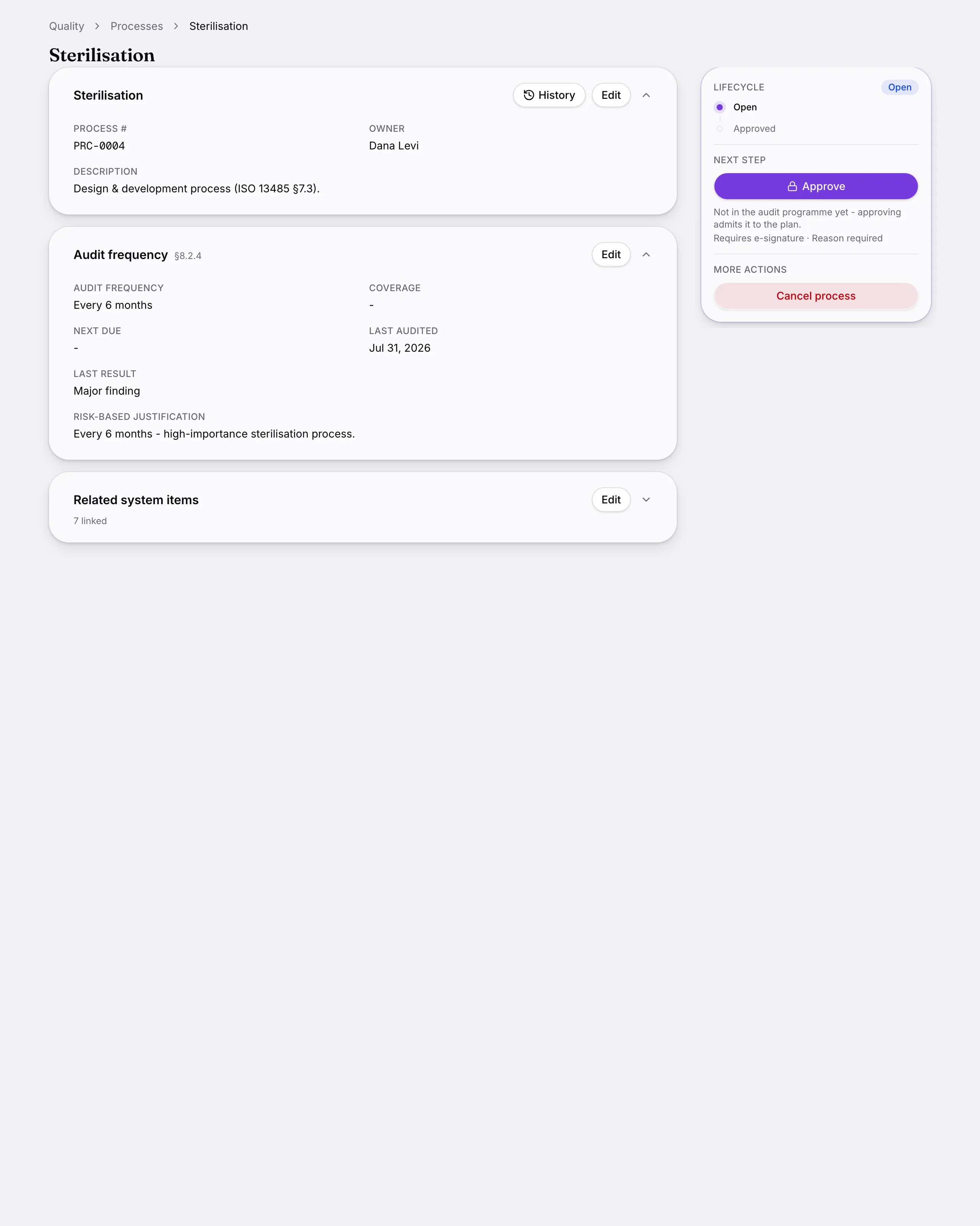 Another screen from Processes.